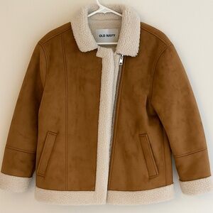 Old Navy Brown Sherpa-Lined Jacket